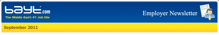 Bayt.com | Employer Newsletter September 2011