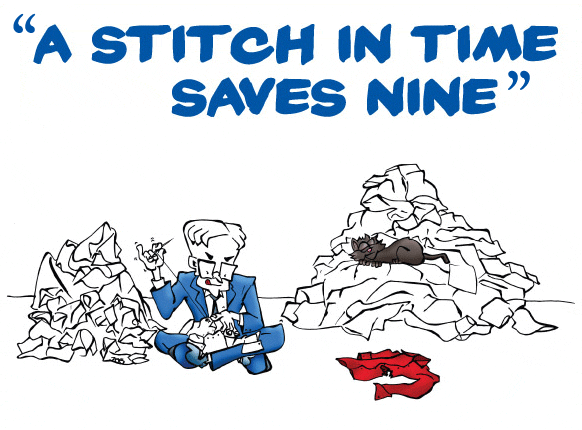 A Story On The Topic A Stitch In Time Saves Nine